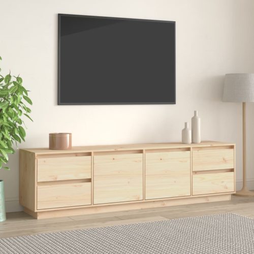 vidaXL tömör fenyőfa TV-szekrény 176x37x47,5 cm