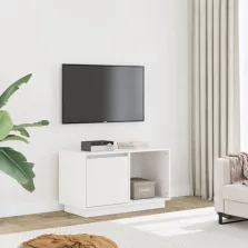 vidaXL fehér tömör fenyőfa TV-szekrény 74x35x44 cm