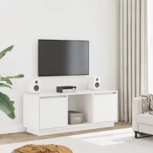 vidaXL fehér tömör fenyőfa TV-szekrény 110,5x35x44 cm
