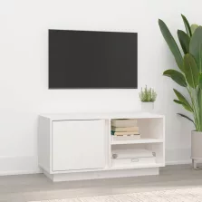   vidaXL fehér tömör fenyőfa TV-szekrény 80 x 35 x 40,5 cm