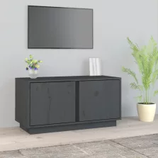   vidaXL szürke tömör fenyőfa TV-szekrény 80 x 35 x 40,5 cm