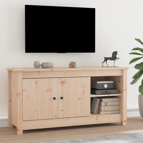 vidaXL tömör fenyőfa TV-szekrény 103 x 36,5 x 52 cm