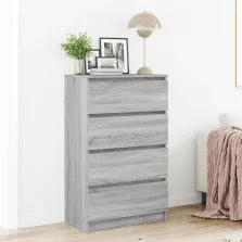   vidaXL szürke sonoma színű szerelt fa tálalószekrény 60 x 35 x 98,5 cm