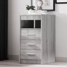   vidaXL zürke sonoma színű szerelt fa éjjeliszekrény 40 x 50 x 76 cm
