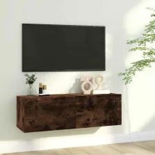   vidaXL füstös tölgy színű szerelt fa fali TV-szekrény 100 x 30 x 30 cm