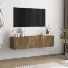   vidaXL füstös tölgy színű szerelt fa fali TV-szekrény 120 x 30 x 30 cm