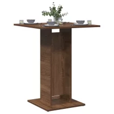   vidaXL barna tölgy színű szerelt fa bisztróasztal 60 x 60 x 75 cm