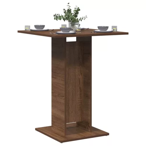 vidaXL barna tölgy színű szerelt fa bisztróasztal 60 x 60 x 75 cm