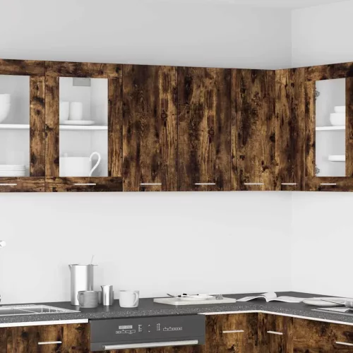 vidaXL “Lyon” füstös tölgy színű szerelt fa éjjeliszekrény