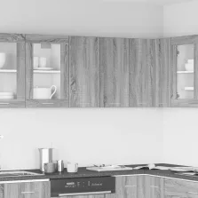   vidaXL “Lyon” szürke sonoma színű szerelt fa függőszekrény