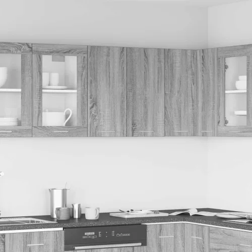 vidaXL “Lyon” szürke sonoma színű szerelt fa függőszekrény