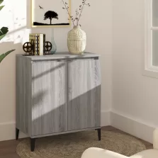  vidaXL szürke sonoma színű szerelt fa tálalószekrény 60 x 35 x 70 cm