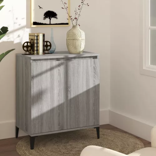 vidaXL szürke sonoma színű szerelt fa tálalószekrény 60 x 35 x 70 cm