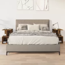   vidaXL 2 db füstös tölgy színű szerelt fa éjjeliszekrény 35x35x55 cm