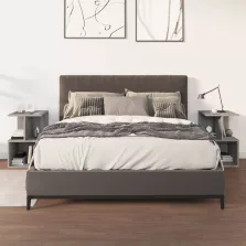   vidaXL 2 db szürke sonoma színű szerelt fa éjjeliszekrény 35x35x55 cm