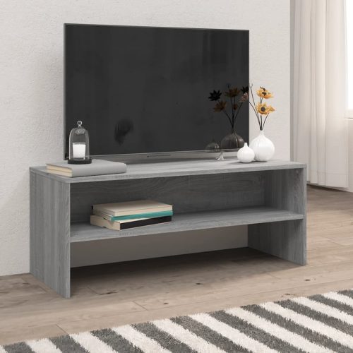 vidaXL szürke sonoma színű szerelt fa TV-szekrény 100 x 40 x 40 cm