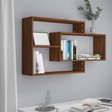   vidaXL barna tölgyszínű szerelt fa fali polc 104 x 20 x 58,5 cm