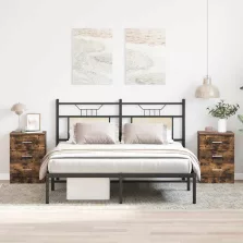   vidaXL 2 db füstös tölgy színű szerelt fa éjjeliszekrény 38x35x56 cm