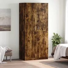   vidaXL füstös tölgy színű szerelt fa ruhásszekrény 80 x 52 x 180 cm