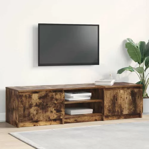vidaXL füstös tölgy színű szerelt fa TV-szekrény 140 x 40 x 35,5 cm