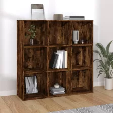   vidaXL füstölt tölgy színű könyvszekrény 98 x 29 x 97,5 cm