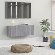   vidaXL szürke sonoma színű szerelt fa TV-szekrény 80x30x30 cm