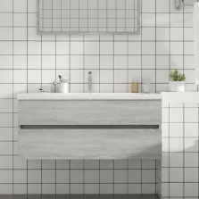   vidaXL szürke sonoma színű szerelt fa éjjeliszekrény 100x38,5x45 cm