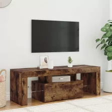   vidaXL füstös tölgy színű TV-szekrény LED-világítással 120x35x40 cm