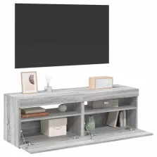   vidaXL 2 db szürke sonoma színű TV-szekrény LED-ekkel 60 x 35 x 40 cm