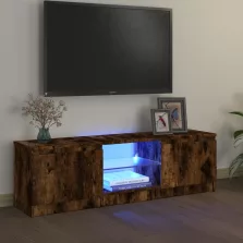   vidaXL füstölt tölgy színű TV-szekrény LED lámpákkal 120x30x35,5 cm