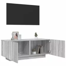   vidaXL szürke sonoma színű szerelt fa TV-szekrény 100 x 35 x 40 cm