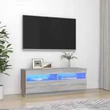   vidaXL szürke sonoma TV-szekrény LED-lámpákkal 100 x 35 x 40 cm