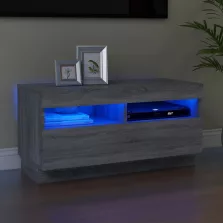   vidaXL szürke sonoma TV-szekrény LED világítással 80 x 35 x 40 cm