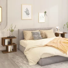   vidaXL 2 db barna tölgy színű szerelt fa éjjeliszekrény 50x30x51,5 cm