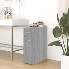   vidaXL szürke sonoma színű szerelt fa patikaszekrény 20x45,5x60 cm