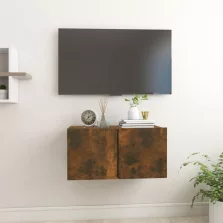   vidaXL füstös tölgy színű szerelt fa függő TV-szekrény 60 x 30 x 30 cm