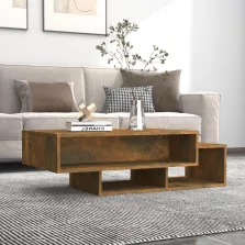   vidaXL füstös tölgy színű szerelt fa dohányzóasztal 105 x 55 x 32 cm