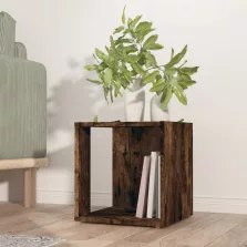   vidaXL füstös tölgy színű szerelt fa kisasztal 33 x 33 x 34,5 cm