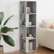   vidaXL szürke sonoma színű szerelt fa sarokszekrény 33 x 33 x 132 cm