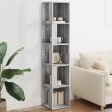   vidaXL szürke sonoma színű szerelt fa sarokszekrény 33 x 33 x 164,5 cm