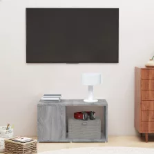   vidaXL szürke sonoma színű szerelt fa TV-szekrény 60 x 24 x 32 cm