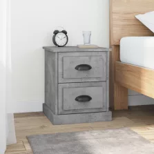   vidaXL 2 db betonszürke szerelt fa éjjeliszekrény 39 x 39 x 47,5 cm