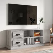   vidaXL szürke sonoma színű szerelt fa TV-szekrény 102 x 35,5 x 47,5 cm