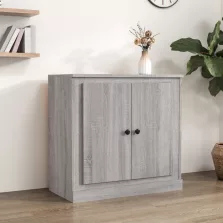  vidaXL szürke sonoma színű szerelt fa tálalószekrény 70x35,5x67,5 cm