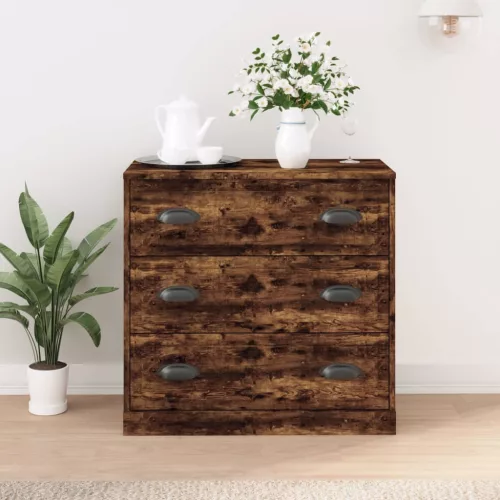 vidaXL sonoma tölgy színű szerelt fa tálalószekrény 70x35,5x67,5 cm