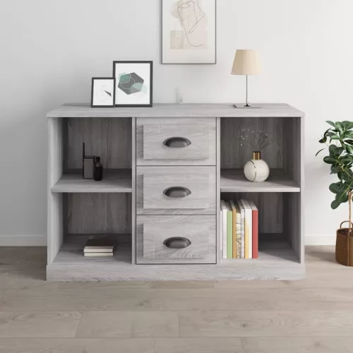 vidaXL szürke sonoma színű szerelt fa tálalószekrény 104,5x35,5x67,5cm