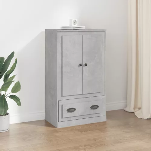 vidaXL betonszürke szerelt fa magasszekrény 60x35,5x103,5 cm