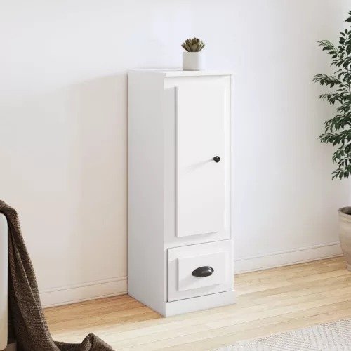 vidaXL fehér szerelt fa magasszekrény 36x35,5x103,5 cm