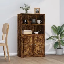   vidaXL füstös tölgy színű szerelt fa magasszekrény 60x35,5x103,5 cm