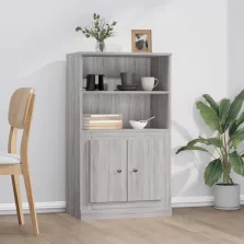   vidaXL szürke sonoma szerelt fa magasszekrény 60x35,5x103,5 cm